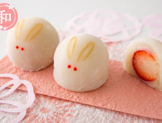 うさぎの「いちご大福」
