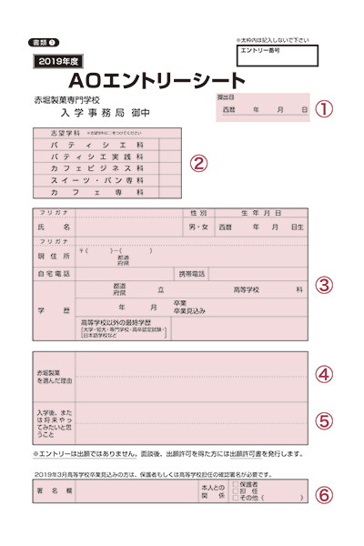 AOエントリーシート