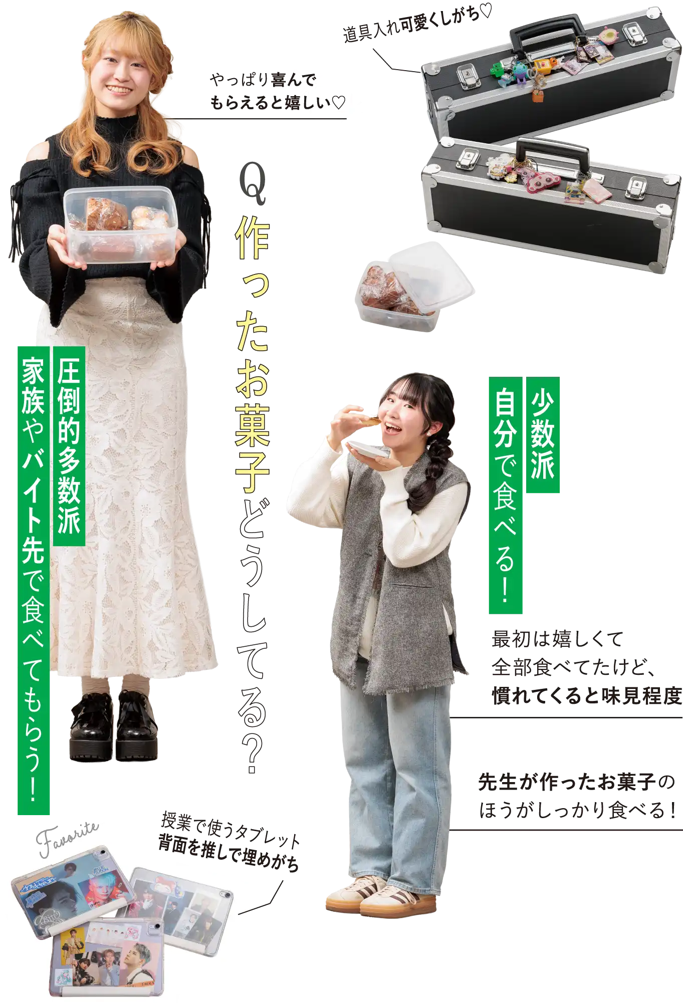 登下校時ヘアメイクあるある：パティシエ