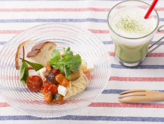 夏野菜とラタトゥイユの冷製パスタプレート